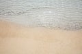 Shiny Crystal Sea Water On Sand Royalty Free Stock Photo
