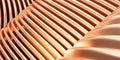 Shiny curves parallel lines rows futuristic wave pattern abstract smooth wave lines background 3d illustration