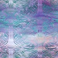 Shiny damask pattern on wavy satin like material