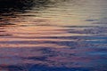 Shiny Dawn Light Reflections in Rippled Sea Water Royalty Free Stock Photo