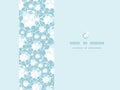 Shiny diamonds horizontal frame seamless pattern