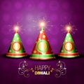 Shiny diwali crackers