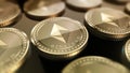 Shiny Ethereum crypto-currency background