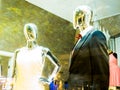 Shiny, Faceless Mannequins in Store Window Royalty Free Stock Photo