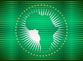 Shiny Flag of the African Union