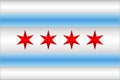 Shiny flag of the Chicago