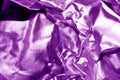 Shiny Foil Crumpled in Sharp Crumpled Metallic Gloss Background Pink Purple Royalty Free Stock Photo