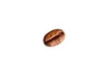 Shiny fresh roasted coffee bean isolated Royalty Free Stock Photo