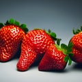 Shiny fresh strawberries