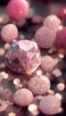 Shiny gemstones diamonds crystals abstract background. Beautiful luxury wallpaper