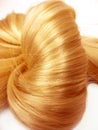 Shiny gingery hair knot Royalty Free Stock Photo