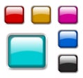 Shiny glass buttons Royalty Free Stock Photo