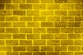Shiny gold brick wall texture,abstract background,golden pattern Royalty Free Stock Photo