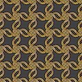 Shiny gold Celtic seamless pattern