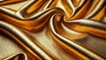 shiny gold leather used as a background. The texture of the leather is rich and luxurious Royalty Free Stock Photo
