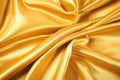 shiny gold satin material spread out