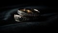 Shiny gold wedding ring symbolizes eternal love generated by AI