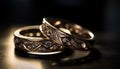 Shiny gold wedding ring symbolizes eternal love generated by AI