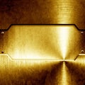 Shiny golden plate Royalty Free Stock Photo