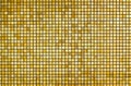 Shiny golden square,Bright abstract mosaic golden background with gloss,Creative abstract Royalty Free Stock Photo