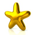 Shiny golden star Royalty Free Stock Photo
