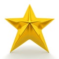 Shiny golden star Royalty Free Stock Photo