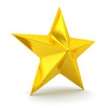 Shiny golden star Royalty Free Stock Photo