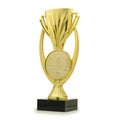 Golden super cup for winning in competition Royalty Free Stock Photo
