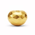A shiny golden tomato with a geometric pattern Royalty Free Stock Photo