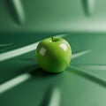 And highlights on both the apple and the surface contributing Royalty Free Stock Photo