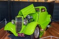 Shiny green Ford hot rod car