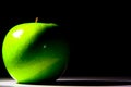 Shiny green Granny Smith apple Royalty Free Stock Photo