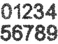 Shiny Grunge Spheres Font - Numbers