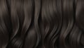 Shiny hair extensions of natural hair black colours ai generated