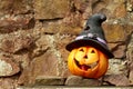 A Shiny halloween pumpkins made of ceramic Royalty Free Stock Photo