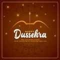 Shiny happy dussehra wishes card background