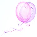 Shiny Heart Balloons Royalty Free Stock Photo