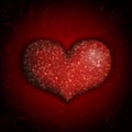 Shiny heart design vector illustration Royalty Free Stock Photo