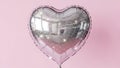 Shiny Heart-Shaped Balloon Royalty Free Stock Photo