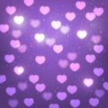 Shiny hearts background