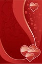 Shiny Hearts Valentine Background