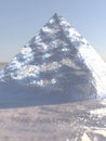 Shiny Ice Pyramid in Tranquil Environment Royalty Free Stock Photo