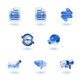 Shiny internet browser icon set