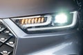 Shiny led car headlight Royalty Free Stock Photo