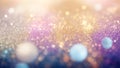 Shiny light and glitter abstract background. Blue, purple, gold colors Royalty Free Stock Photo