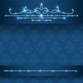 Shiny luxe template with sparkling diamond decorations