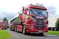 Shiny Magenta Scania Semi R500 Tank Truck