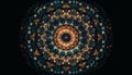 Shiny mandala symbolizes beauty in Arabic cultures generated by AI