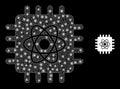 Shiny Mesh Quantum Computing with Light Spots