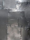 Shiny Metal Patchwork Abstract. Royalty Free Stock Photo